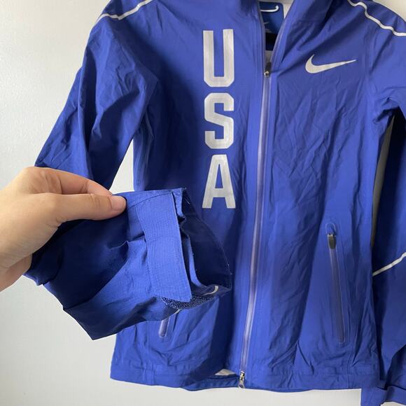 NIKE Team USA Olympic HyperShield Lightweight Full Zip Running Jacket s XXS - Picture 15 of 16